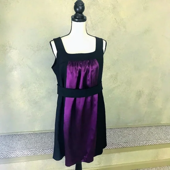 Banana Republic | Dresses | Banana Republic Purple Black Dress | Poshmark